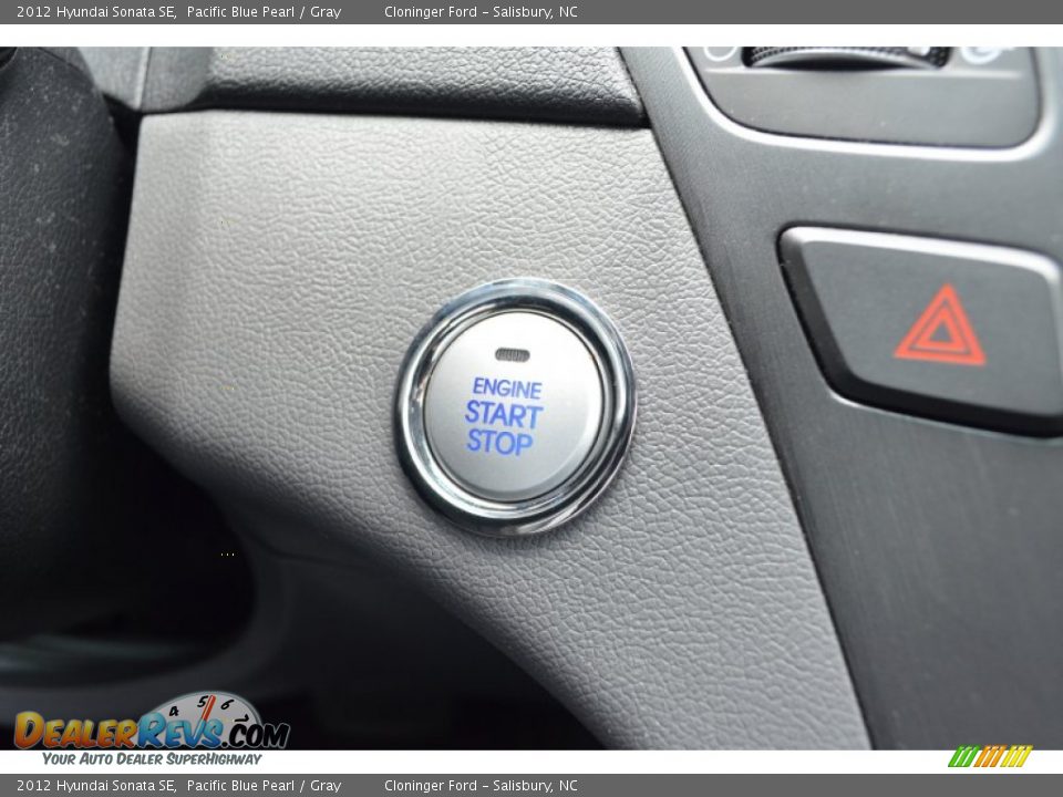 2012 Hyundai Sonata SE Pacific Blue Pearl / Gray Photo #25