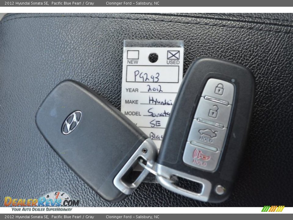 2012 Hyundai Sonata SE Pacific Blue Pearl / Gray Photo #26