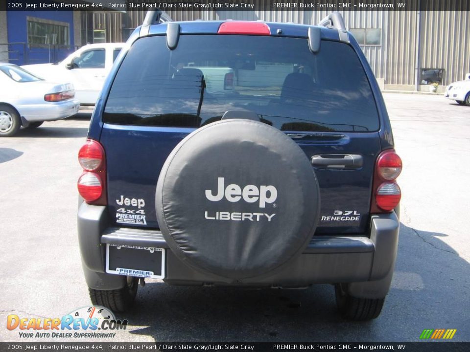 2005 Jeep Liberty Renegade 4x4 Patriot Blue Pearl / Dark Slate Gray/Light Slate Gray Photo #3