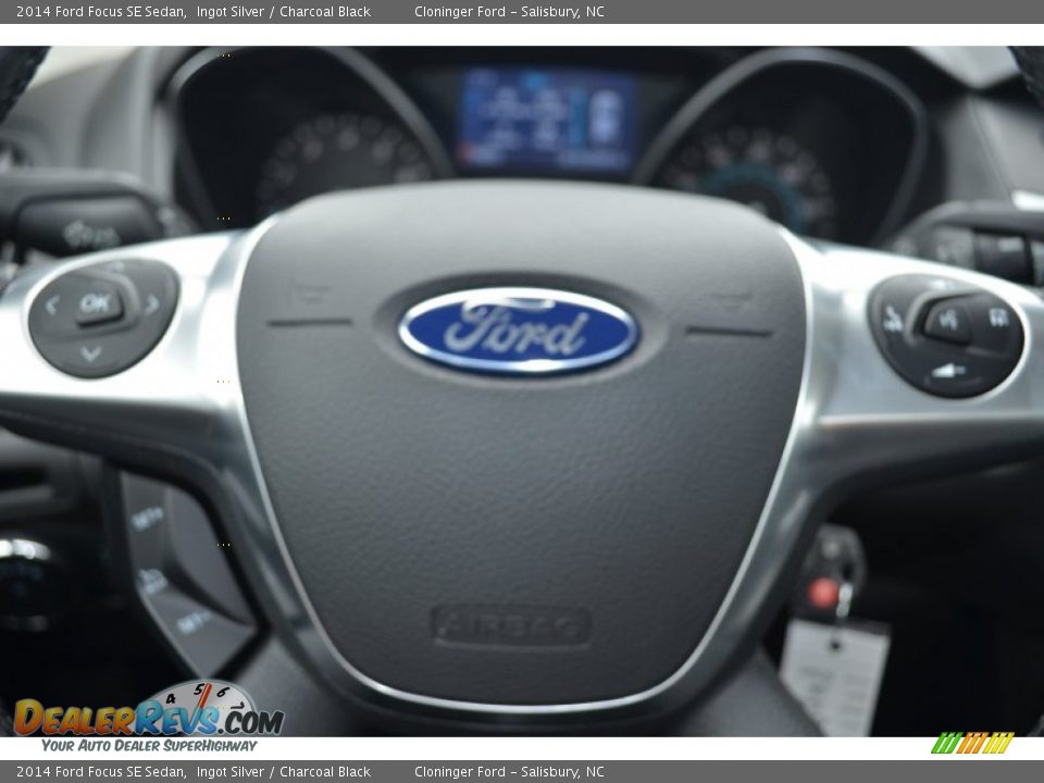 2014 Ford Focus SE Sedan Ingot Silver / Charcoal Black Photo #22