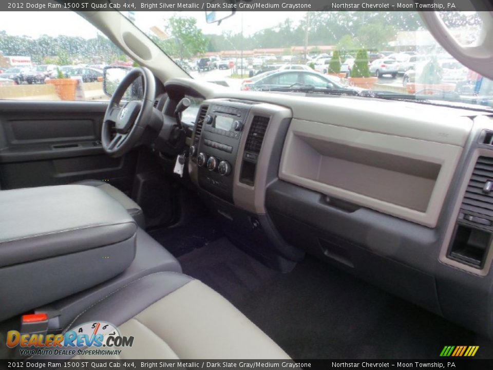 2012 Dodge Ram 1500 ST Quad Cab 4x4 Bright Silver Metallic / Dark Slate Gray/Medium Graystone Photo #5