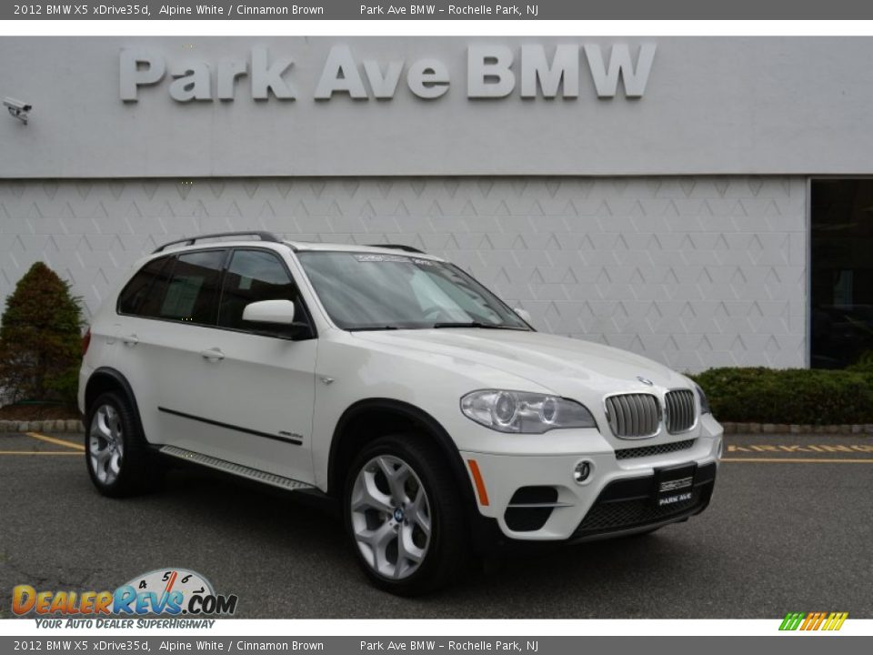 2012 BMW X5 xDrive35d Alpine White / Cinnamon Brown Photo #1