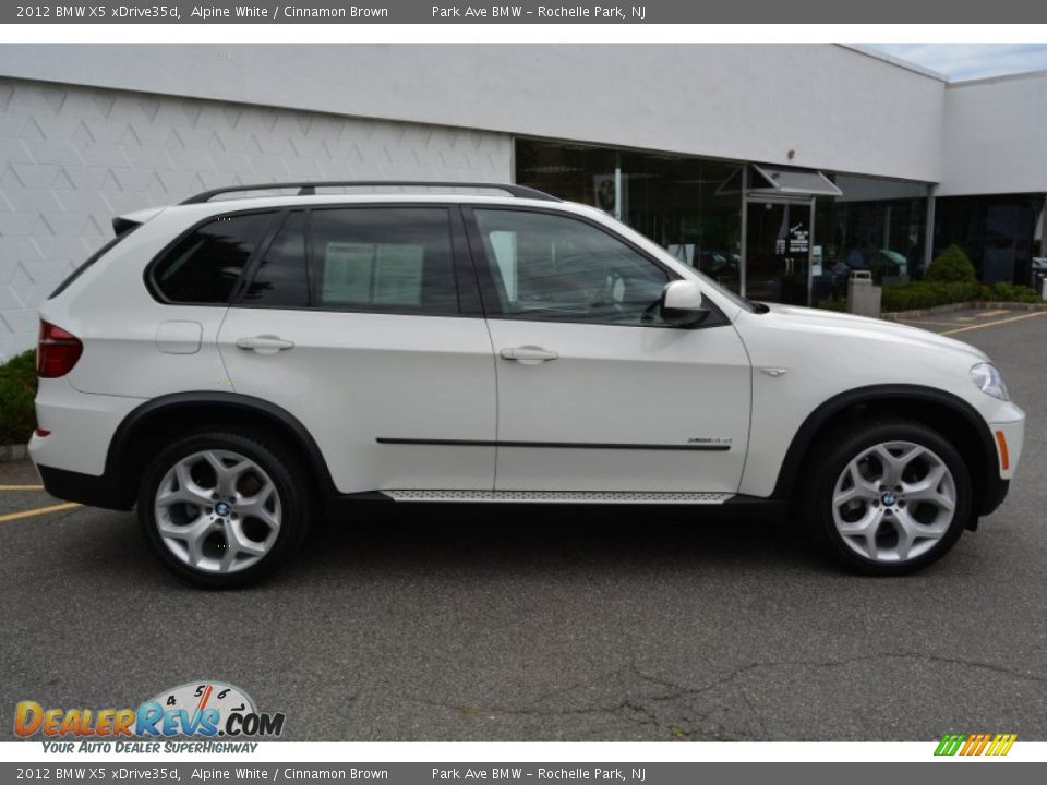 2012 BMW X5 xDrive35d Alpine White / Cinnamon Brown Photo #2