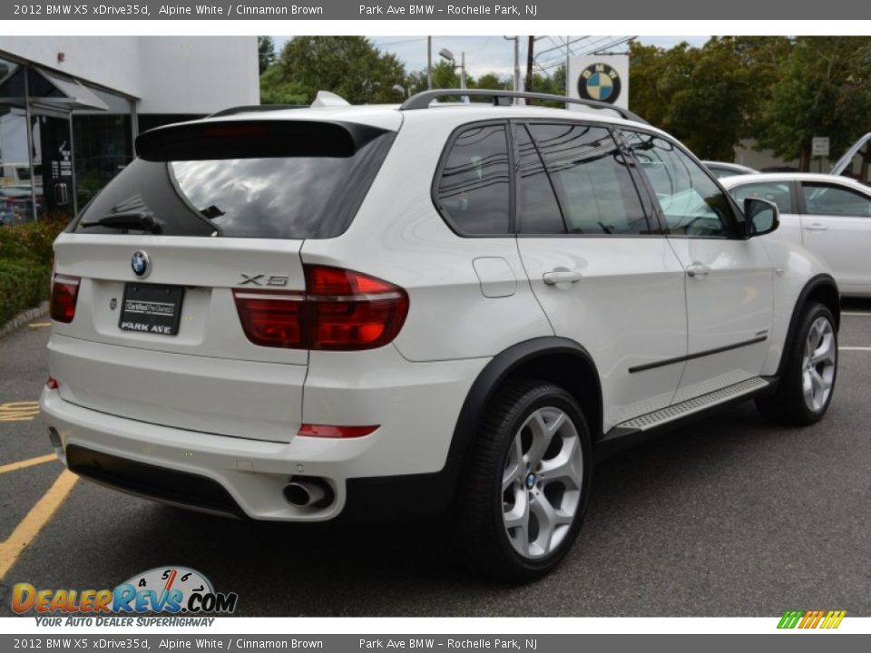 2012 BMW X5 xDrive35d Alpine White / Cinnamon Brown Photo #3