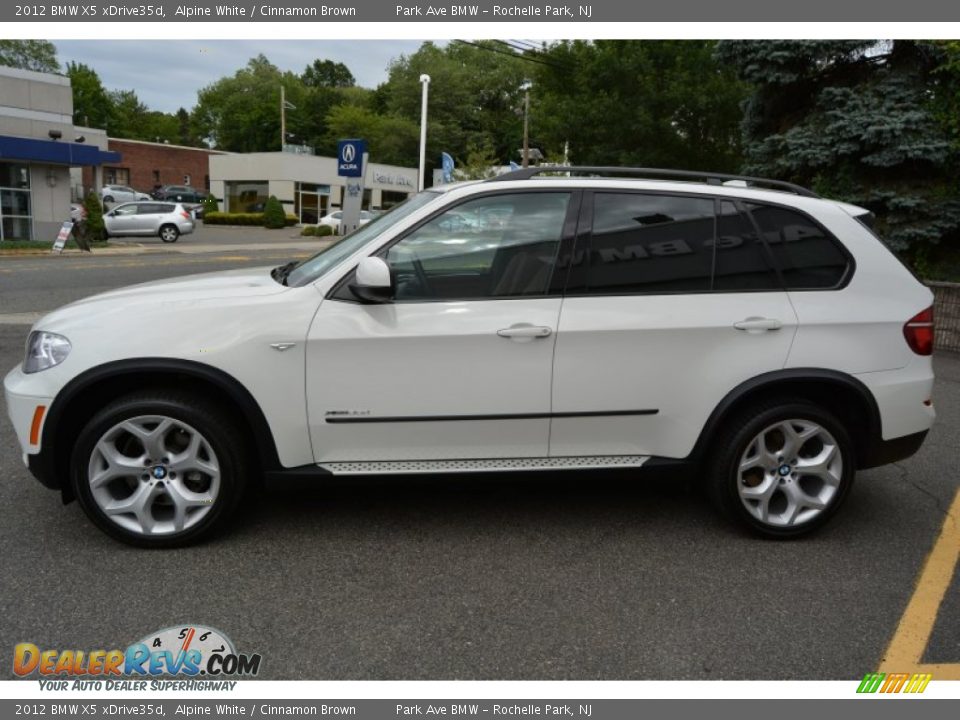 2012 BMW X5 xDrive35d Alpine White / Cinnamon Brown Photo #5