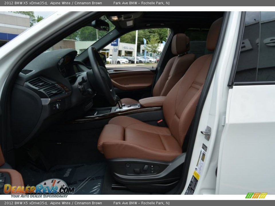 2012 BMW X5 xDrive35d Alpine White / Cinnamon Brown Photo #11