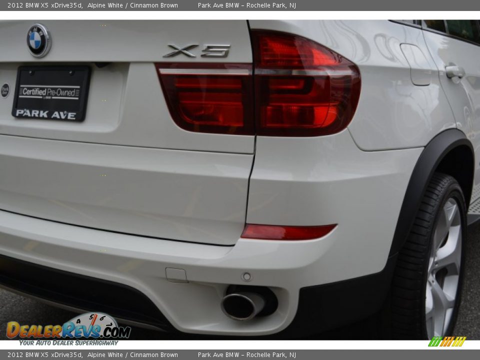 2012 BMW X5 xDrive35d Alpine White / Cinnamon Brown Photo #24