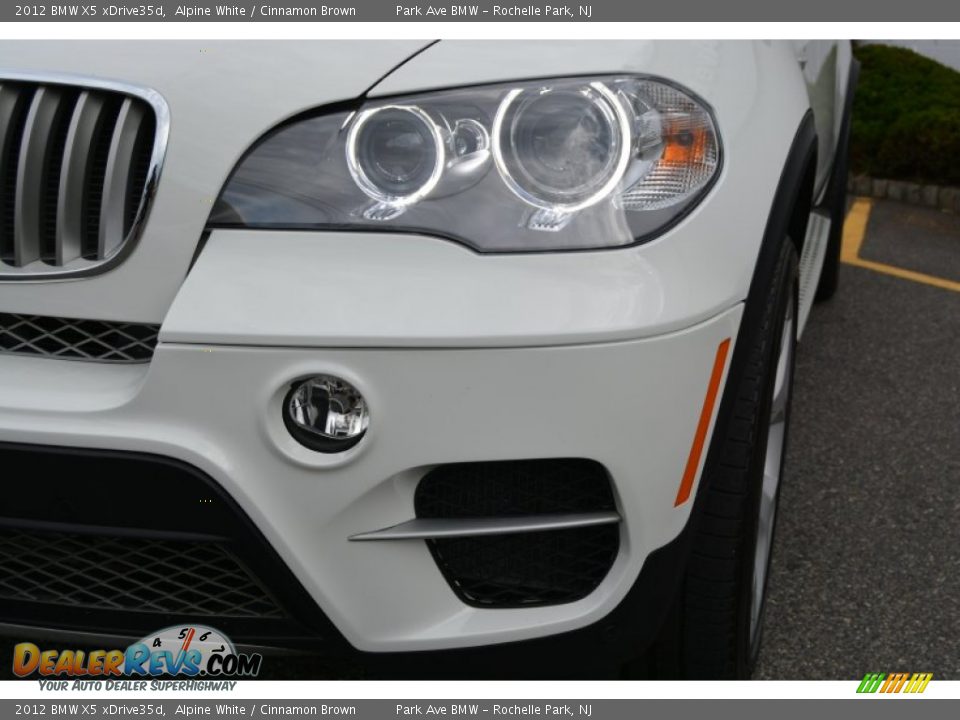 2012 BMW X5 xDrive35d Alpine White / Cinnamon Brown Photo #32
