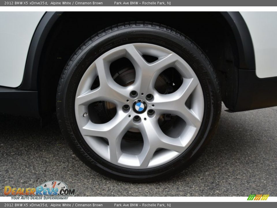 2012 BMW X5 xDrive35d Alpine White / Cinnamon Brown Photo #33