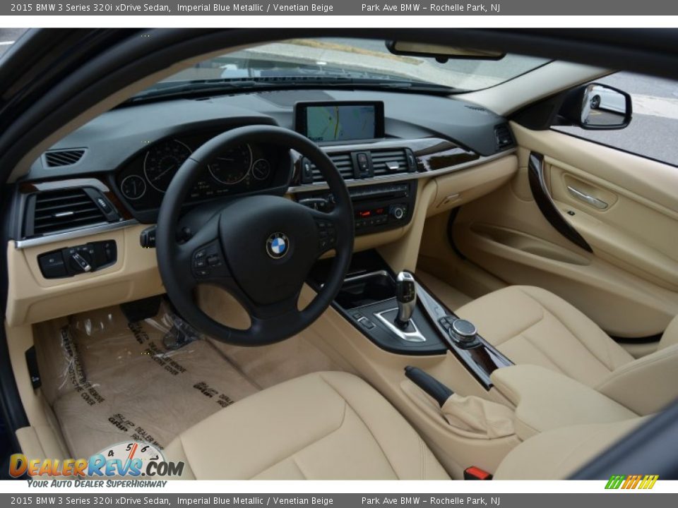 Venetian Beige Interior - 2015 BMW 3 Series 320i xDrive Sedan Photo #11
