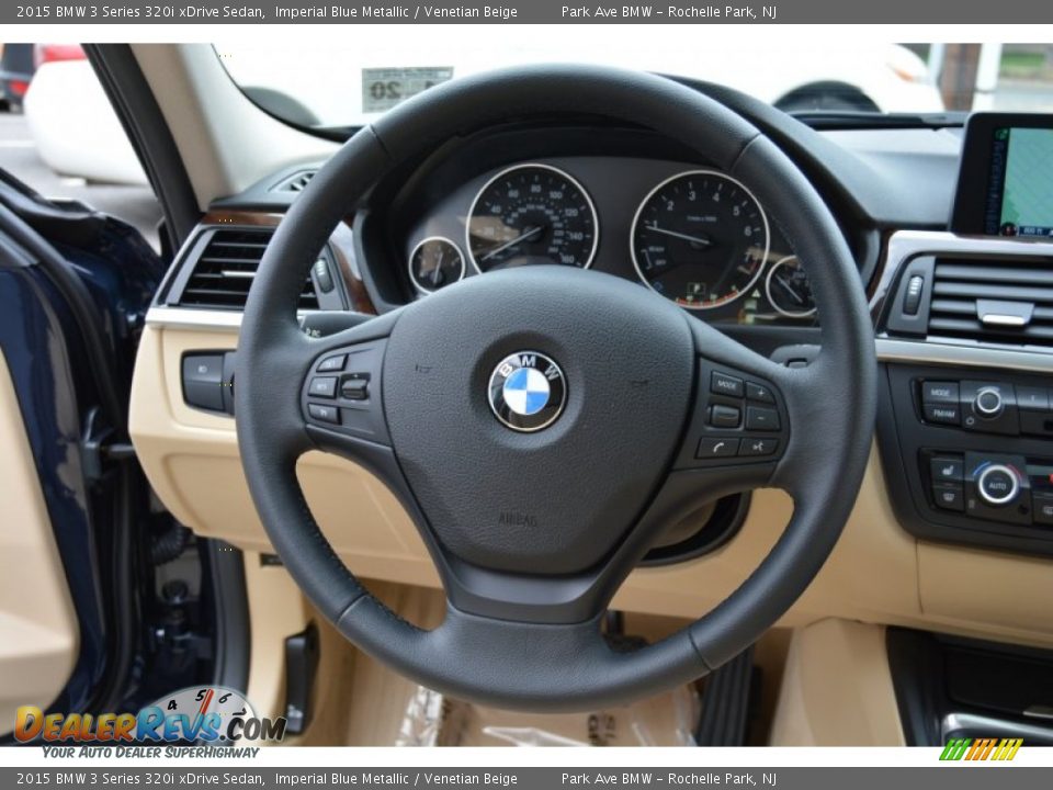 2015 BMW 3 Series 320i xDrive Sedan Steering Wheel Photo #19