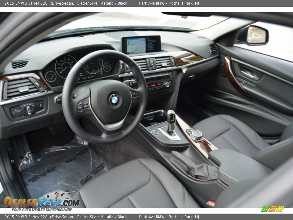 2015 BMW 3 Series 328i xDrive Sedan Glacier Silver Metallic / Black Photo #10