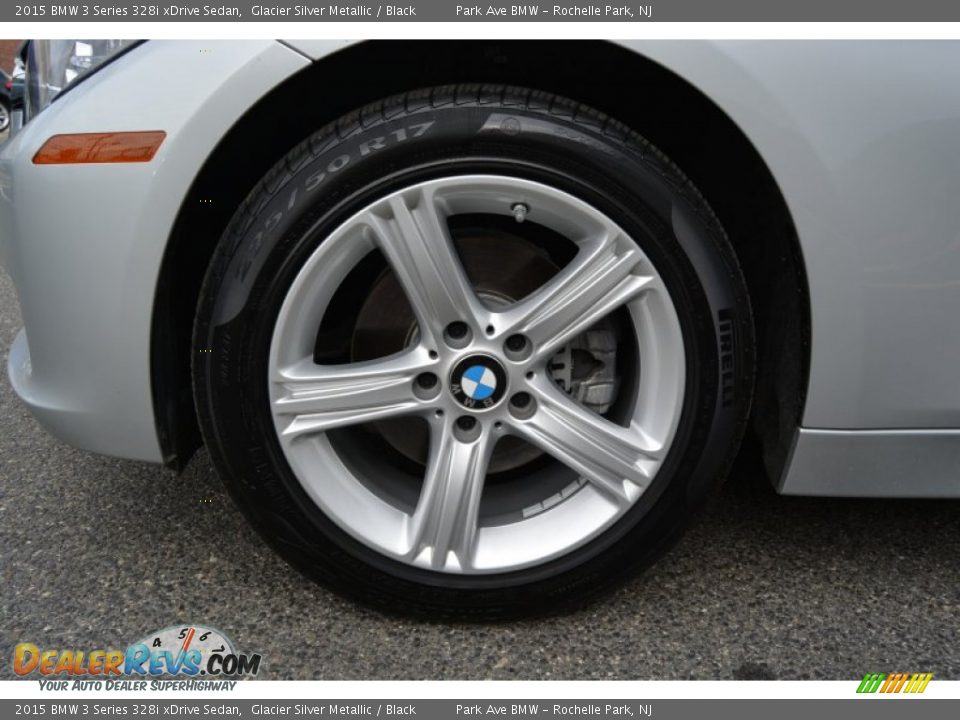 2015 BMW 3 Series 328i xDrive Sedan Glacier Silver Metallic / Black Photo #32