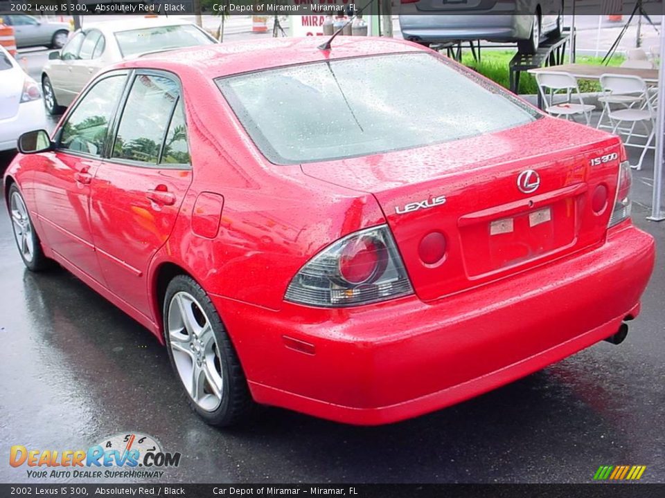 2002 Lexus IS 300 Absolutely Red / Black Photo #5