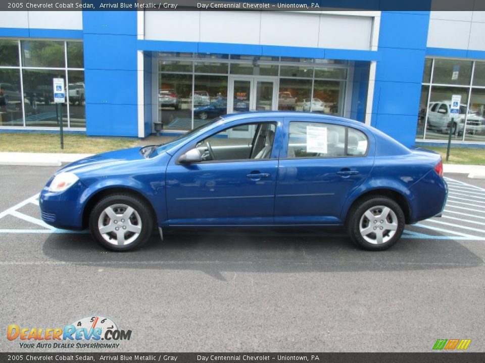 2005 Chevrolet Cobalt Sedan Arrival Blue Metallic / Gray Photo #2