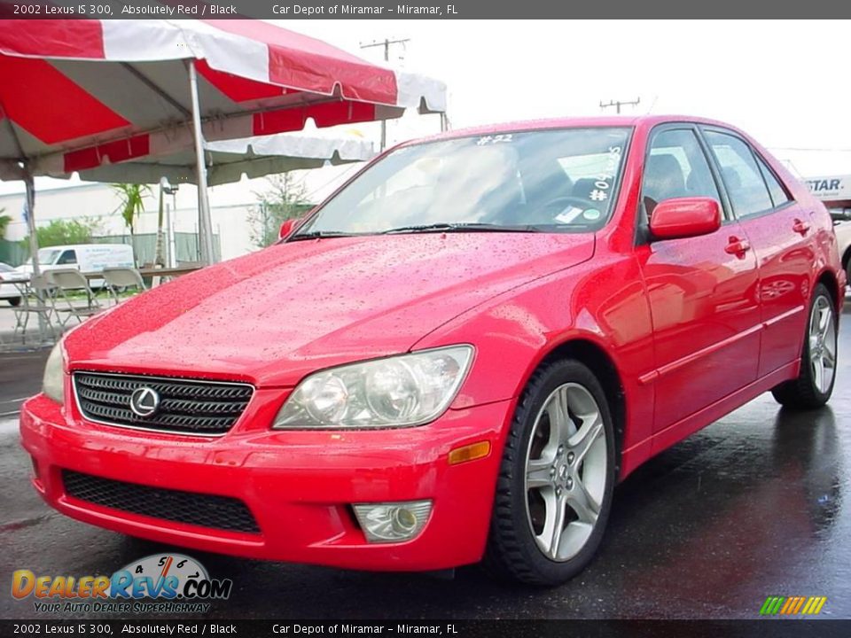 2002 Lexus IS 300 Absolutely Red / Black Photo #7