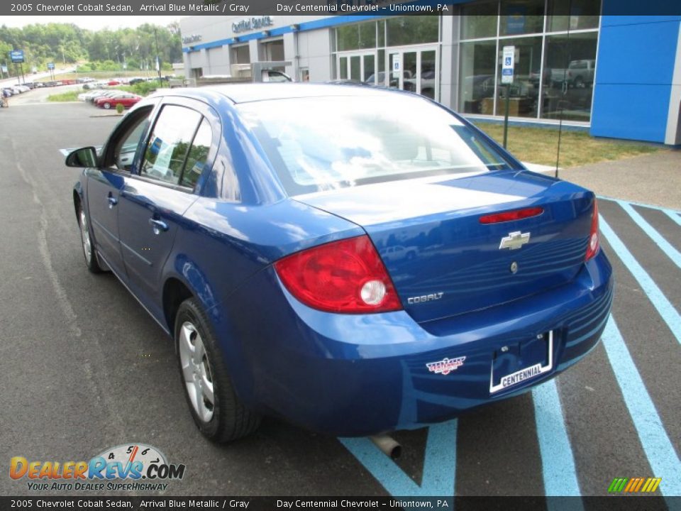 2005 Chevrolet Cobalt Sedan Arrival Blue Metallic / Gray Photo #4