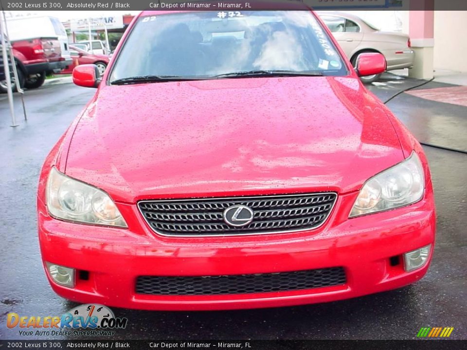 2002 Lexus IS 300 Absolutely Red / Black Photo #8