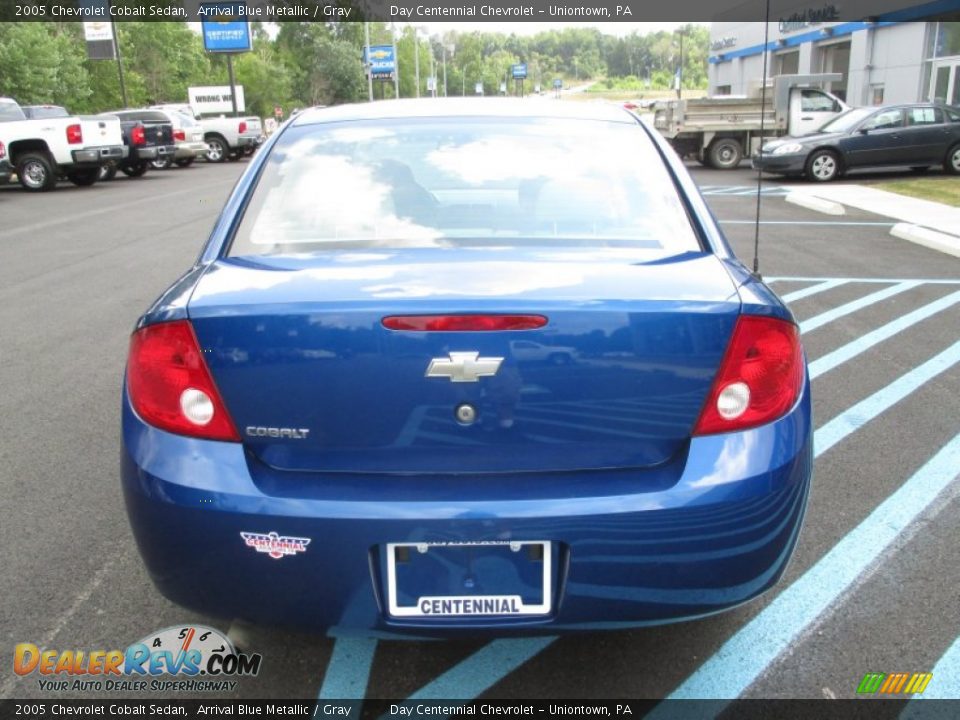 2005 Chevrolet Cobalt Sedan Arrival Blue Metallic / Gray Photo #6
