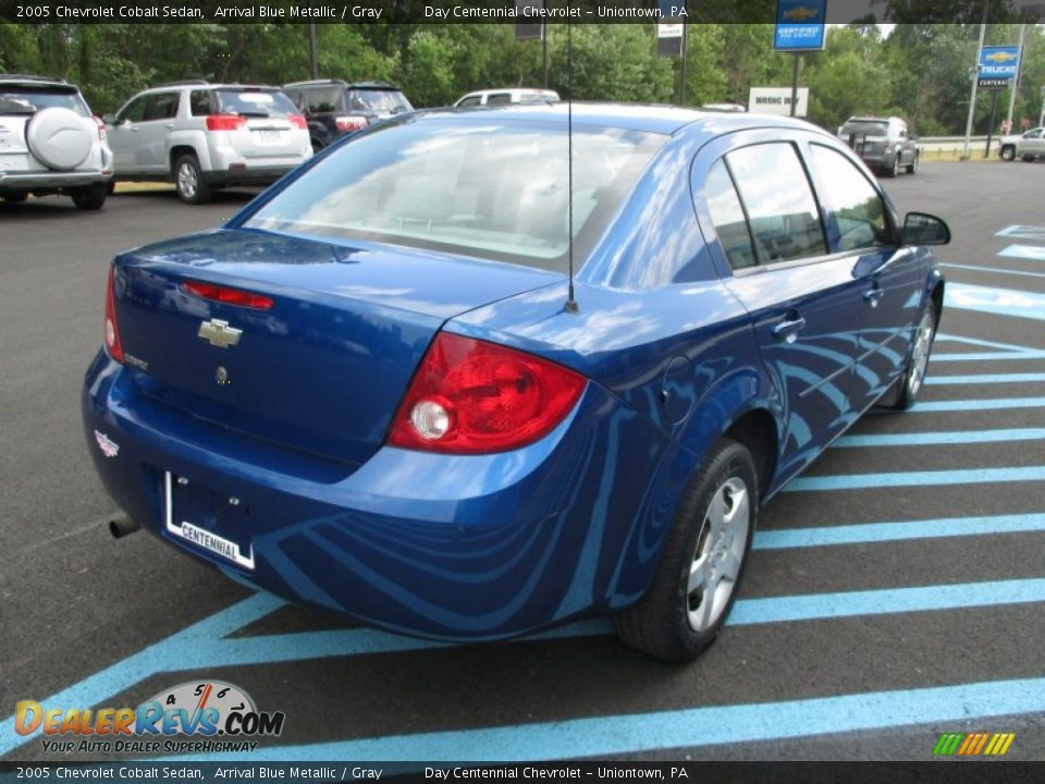2005 Chevrolet Cobalt Sedan Arrival Blue Metallic / Gray Photo #7