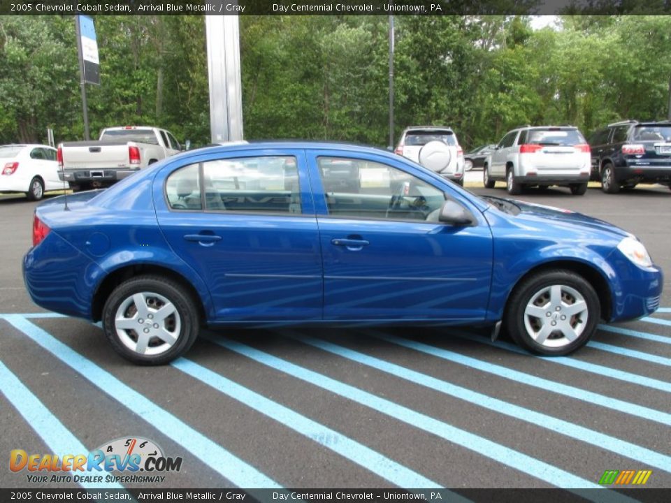 2005 Chevrolet Cobalt Sedan Arrival Blue Metallic / Gray Photo #9