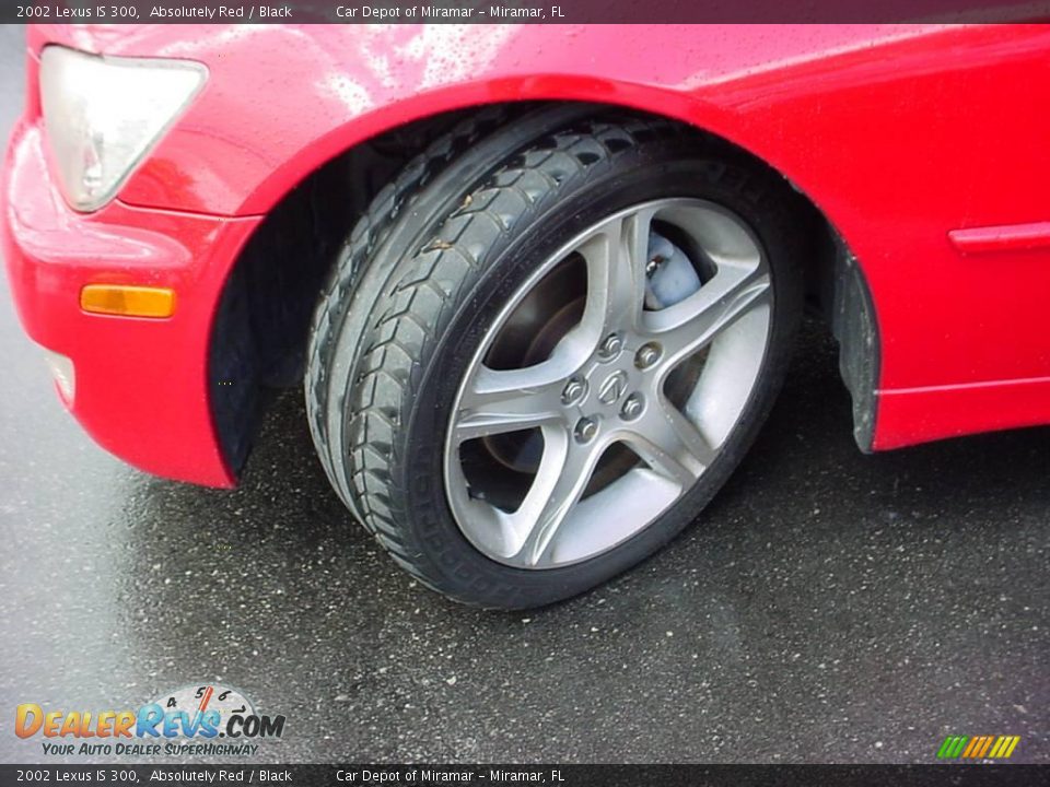 2002 Lexus IS 300 Absolutely Red / Black Photo #16