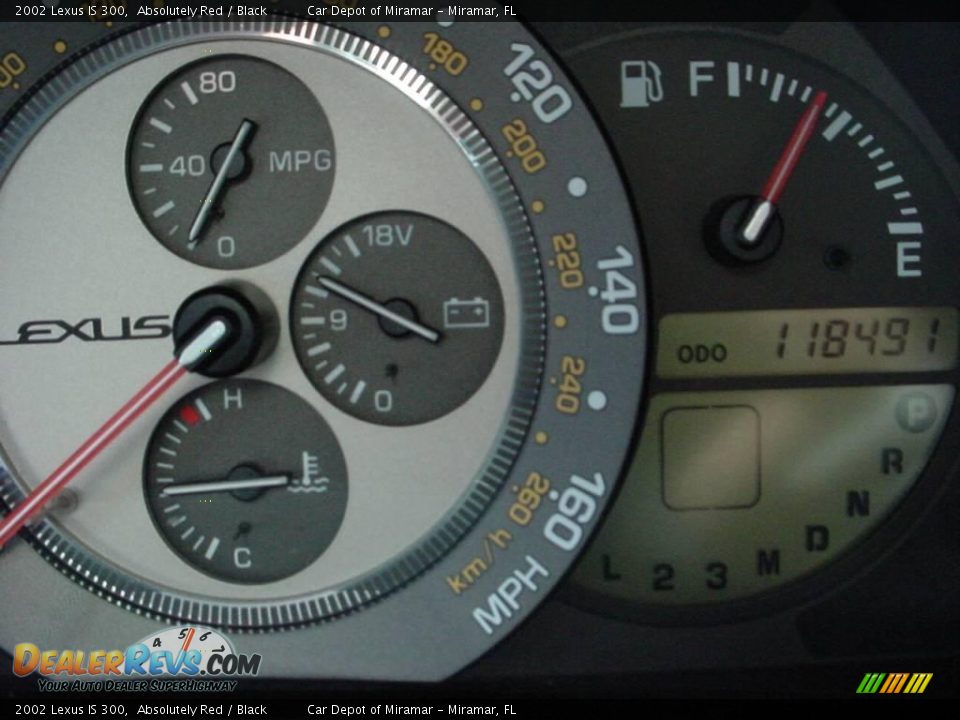 2002 Lexus IS 300 Absolutely Red / Black Photo #17