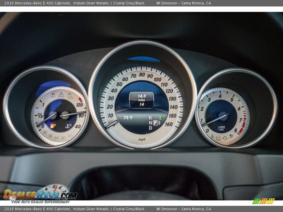2016 Mercedes-Benz E 400 Cabriolet Gauges Photo #8