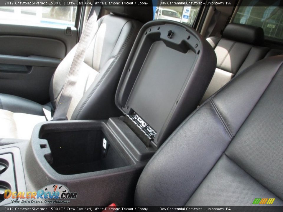 2012 Chevrolet Silverado 1500 LTZ Crew Cab 4x4 White Diamond Tricoat / Ebony Photo #25