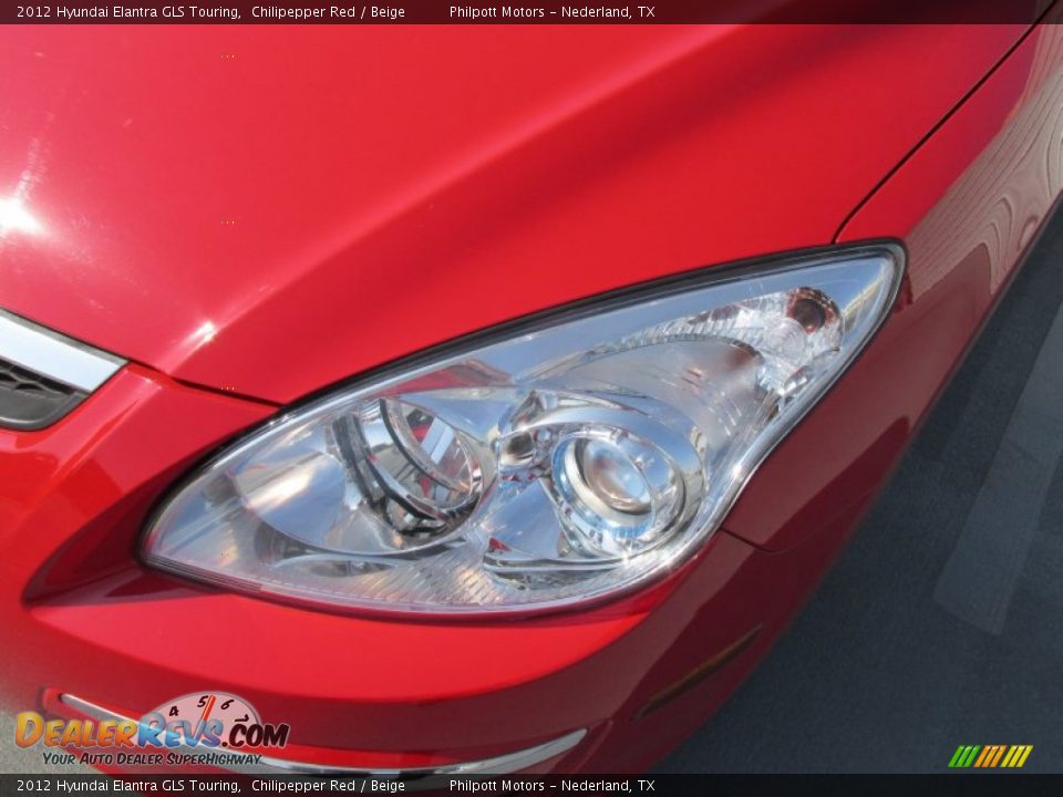 2012 Hyundai Elantra GLS Touring Chilipepper Red / Beige Photo #6