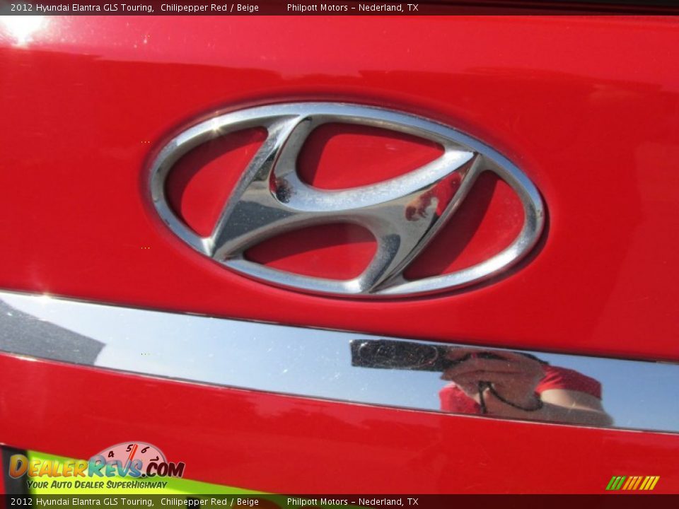 2012 Hyundai Elantra GLS Touring Chilipepper Red / Beige Photo #13