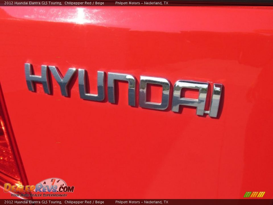 2012 Hyundai Elantra GLS Touring Chilipepper Red / Beige Photo #14
