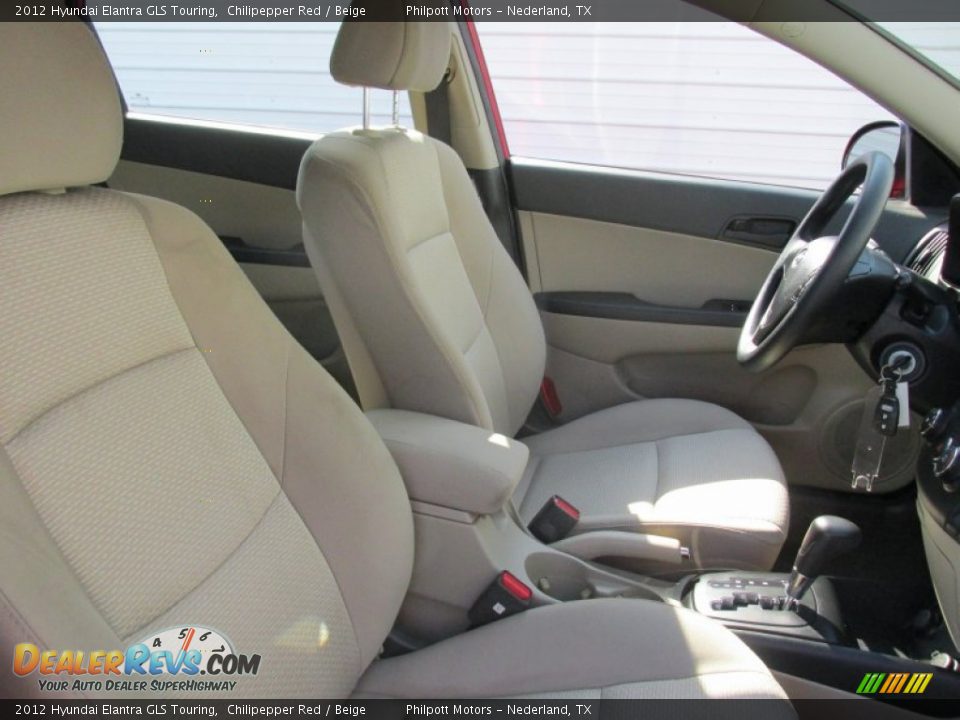 2012 Hyundai Elantra GLS Touring Chilipepper Red / Beige Photo #25