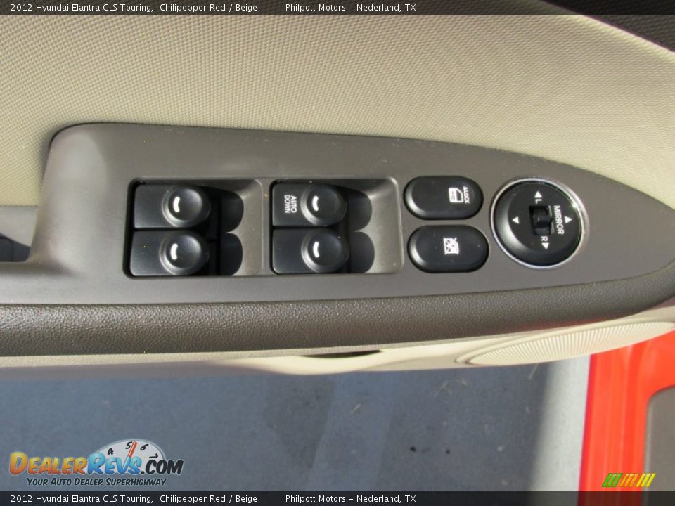 2012 Hyundai Elantra GLS Touring Chilipepper Red / Beige Photo #31