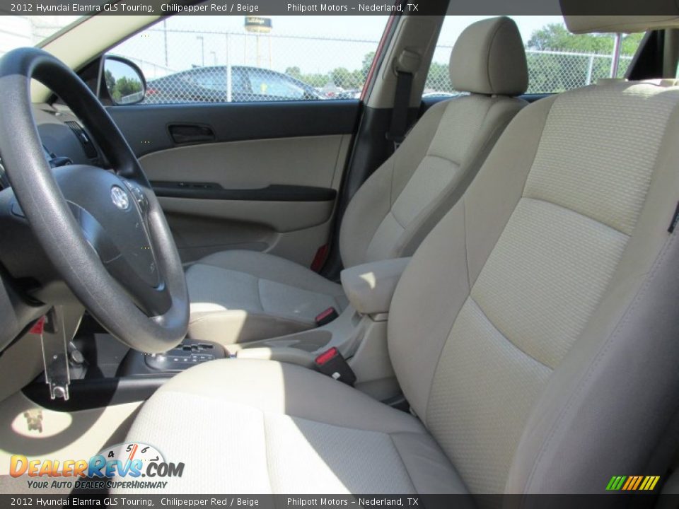 2012 Hyundai Elantra GLS Touring Chilipepper Red / Beige Photo #32
