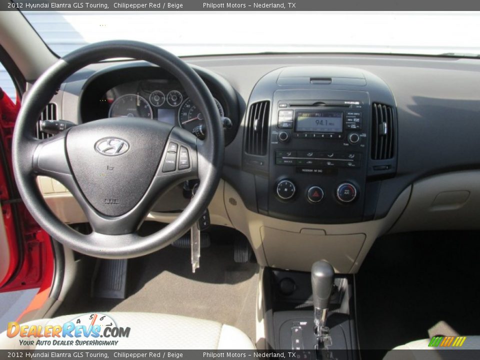 2012 Hyundai Elantra GLS Touring Chilipepper Red / Beige Photo #34