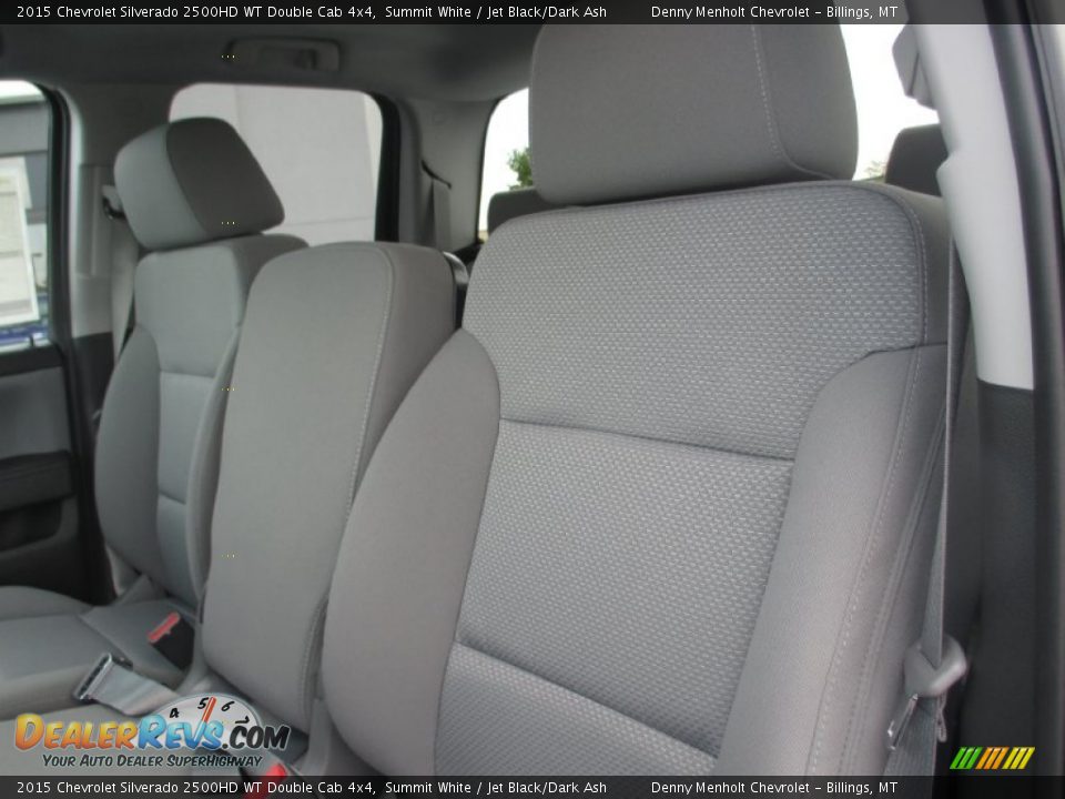 2015 Chevrolet Silverado 2500HD WT Double Cab 4x4 Summit White / Jet Black/Dark Ash Photo #12