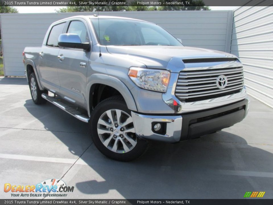 2015 Toyota Tundra Limited CrewMax 4x4 Silver Sky Metallic / Graphite Photo #1