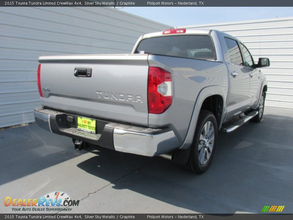 2015 Toyota Tundra Limited CrewMax 4x4 Silver Sky Metallic / Graphite Photo #4