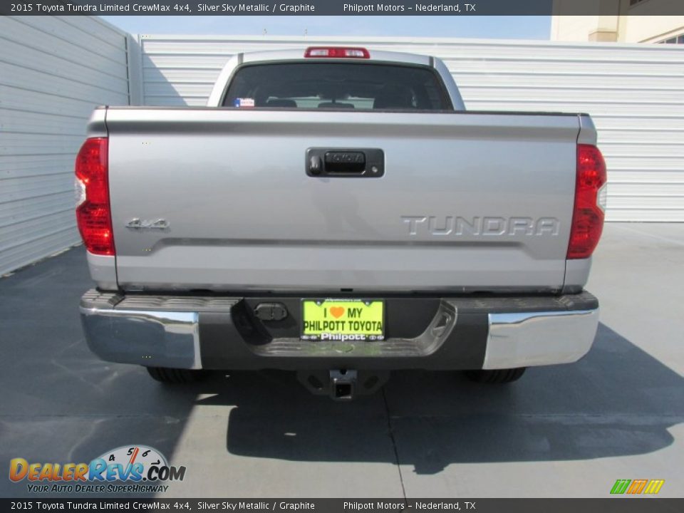 2015 Toyota Tundra Limited CrewMax 4x4 Silver Sky Metallic / Graphite Photo #5