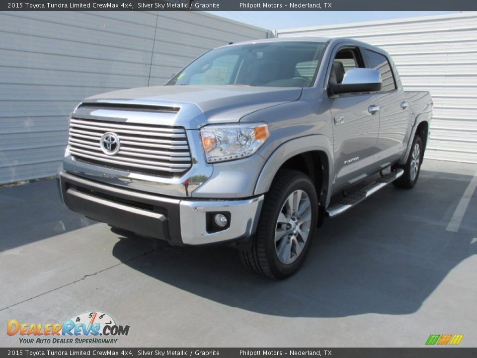 2015 Toyota Tundra Limited CrewMax 4x4 Silver Sky Metallic / Graphite Photo #7