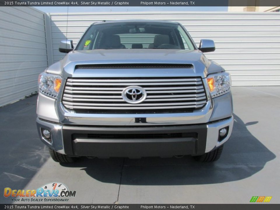 2015 Toyota Tundra Limited CrewMax 4x4 Silver Sky Metallic / Graphite Photo #8
