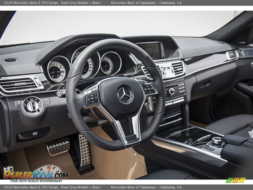 2016 Mercedes-Benz E 350 Sedan Steel Grey Metallic / Black Photo #4