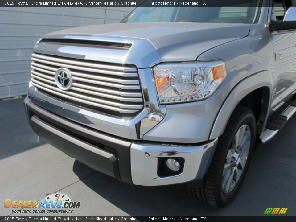 2015 Toyota Tundra Limited CrewMax 4x4 Silver Sky Metallic / Graphite Photo #10
