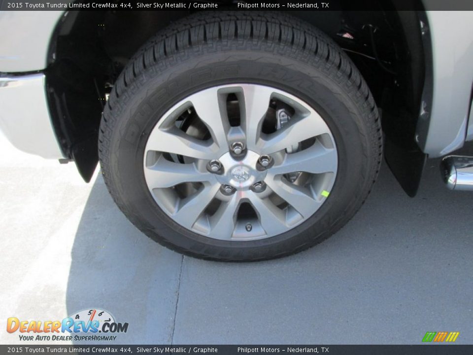 2015 Toyota Tundra Limited CrewMax 4x4 Silver Sky Metallic / Graphite Photo #11