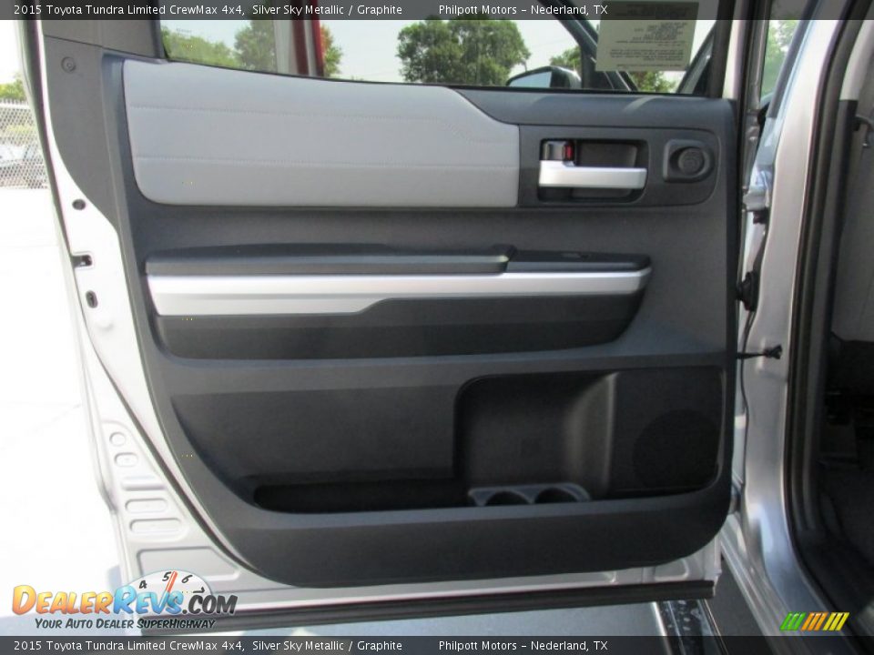 2015 Toyota Tundra Limited CrewMax 4x4 Silver Sky Metallic / Graphite Photo #19