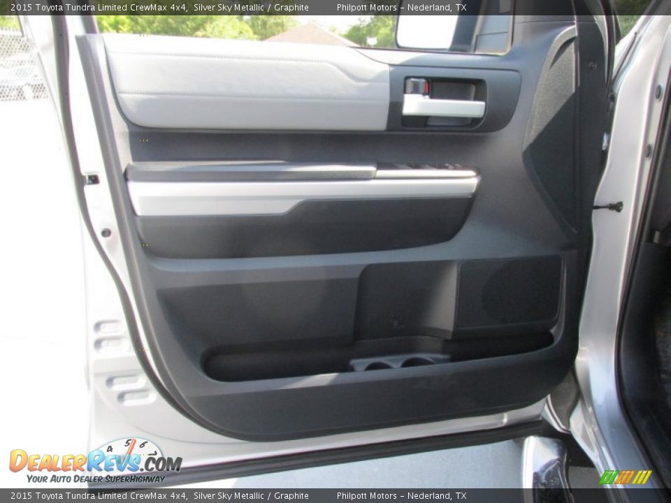 2015 Toyota Tundra Limited CrewMax 4x4 Silver Sky Metallic / Graphite Photo #21