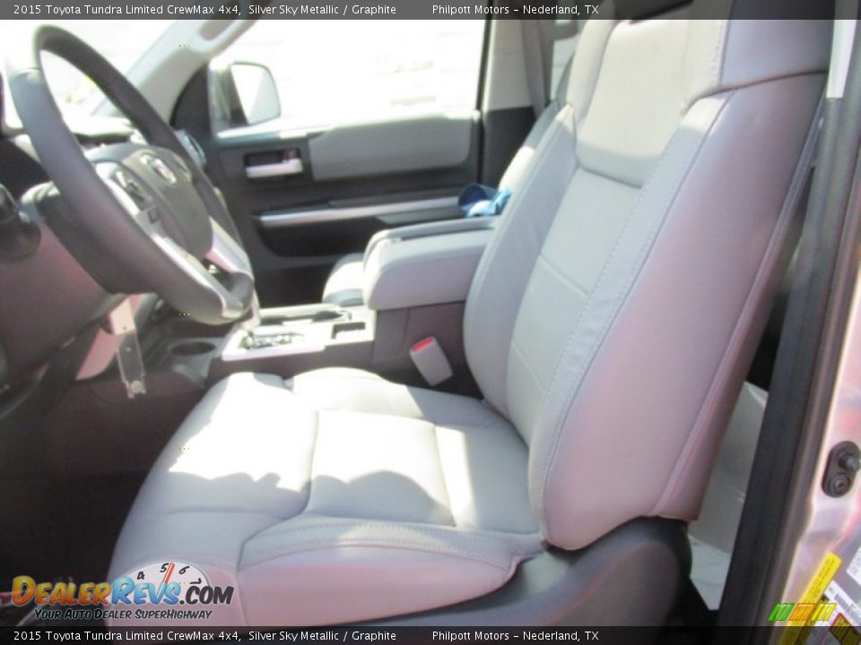 2015 Toyota Tundra Limited CrewMax 4x4 Silver Sky Metallic / Graphite Photo #23