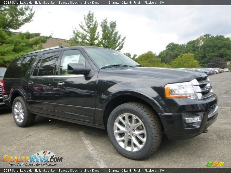2015 Ford Expedition EL Limited 4x4 Tuxedo Black Metallic / Dune Photo #1