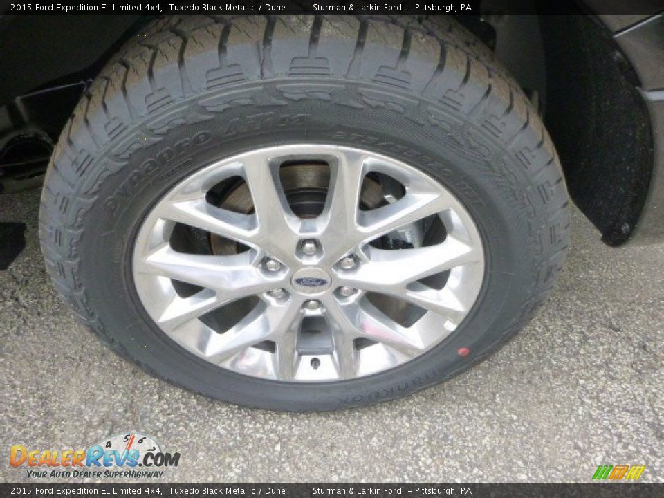 2015 Ford Expedition EL Limited 4x4 Tuxedo Black Metallic / Dune Photo #4